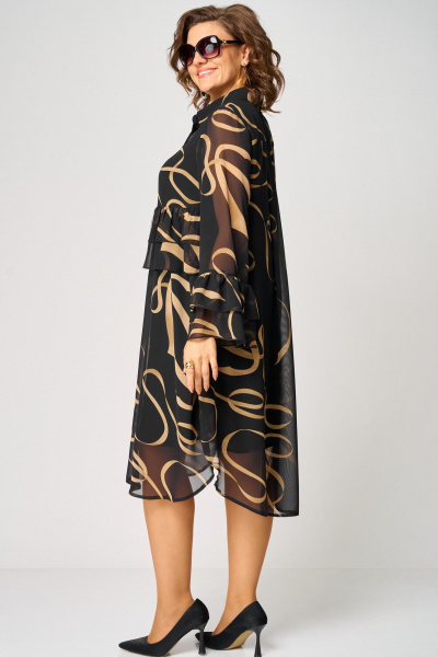 Платье EVA GRANT 7122 принт_ленты - фото 5