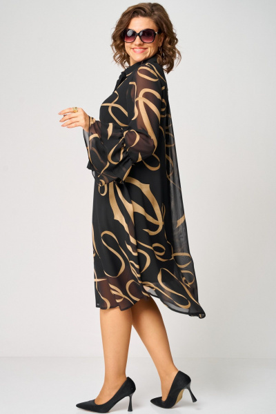Платье EVA GRANT 7122 принт_ленты - фото 4