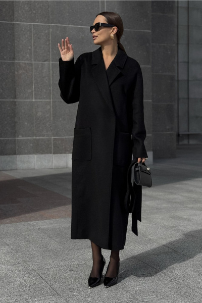 Пальто DAVA 7002 черный - фото 9