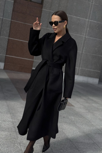 Пальто DAVA 7002 черный - фото 7