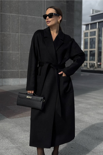 Пальто DAVA 7002 черный - фото 6