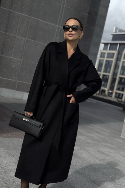 Пальто DAVA 7002 черный - фото 5