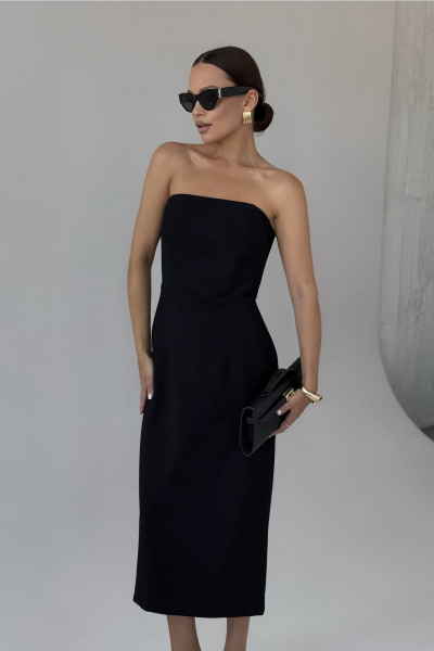 Платье DAVA 1221 черный - фото 8