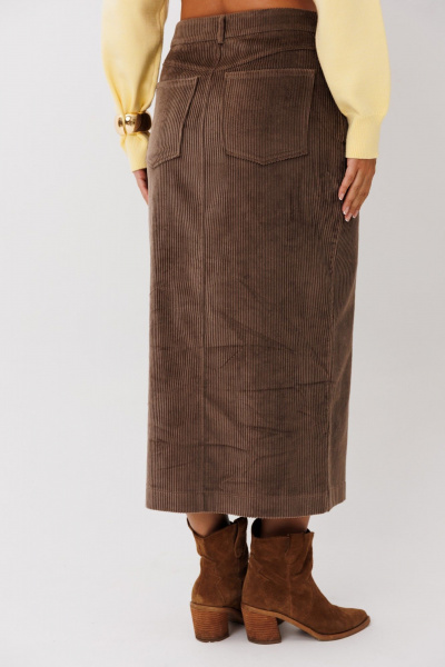 Бомбер, юбка Mislana 1245к шоколад - фото 7