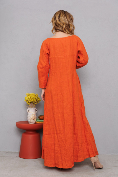 Платье АМУЛЕТ 9908 апельсин - фото 2