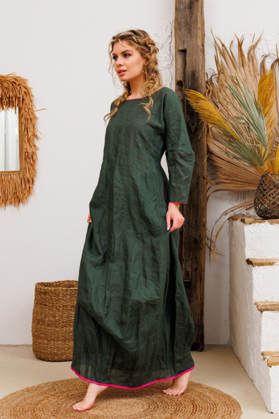 Платье АМУЛЕТ 9910 изумруд - фото 6