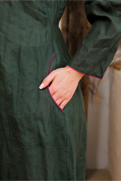 Платье АМУЛЕТ 9910 изумруд - фото 3