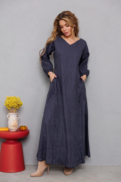 Платье АМУЛЕТ 9925 графит - фото 8