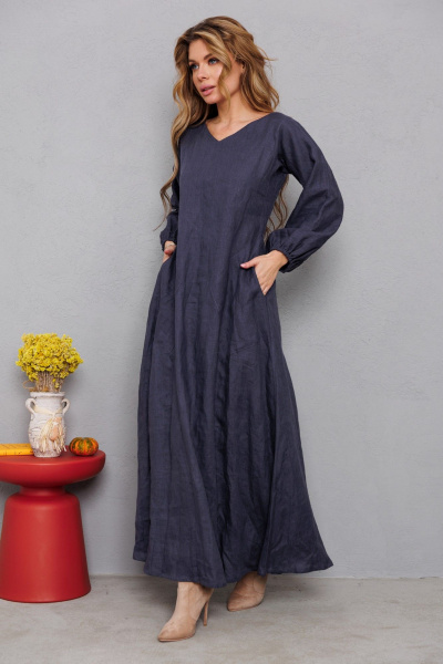 Платье АМУЛЕТ 9925 графит - фото 7