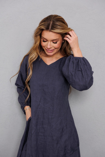 Платье АМУЛЕТ 9925 графит - фото 3