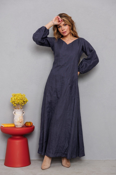 Платье АМУЛЕТ 9925 графит - фото 2