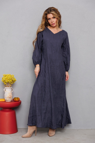 Платье АМУЛЕТ 9925 графит - фото 1