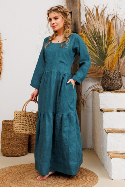 Платье АМУЛЕТ 9922 морской - фото 2