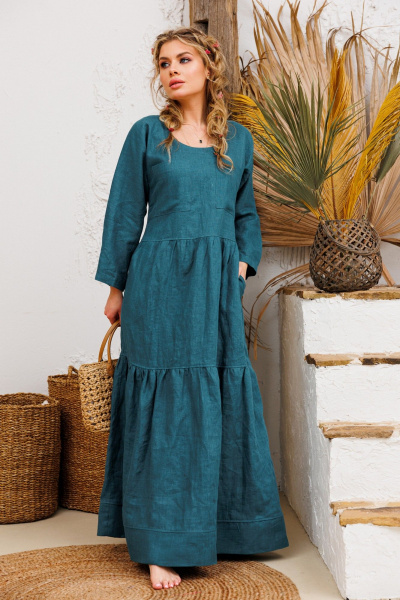 Платье АМУЛЕТ 9922 морской - фото 3