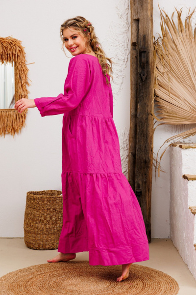 Платье АМУЛЕТ 9922 фуксия - фото 5