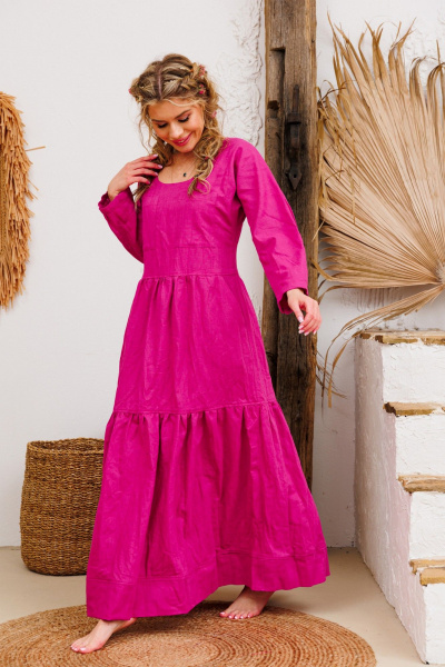 Платье АМУЛЕТ 9922 фуксия - фото 2
