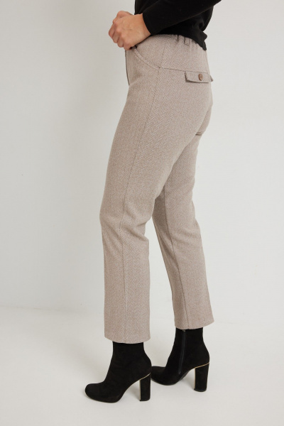 Брюки Mirolia 951 бежевый_елочка - фото 8