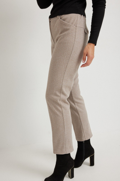 Брюки Mirolia 951 бежевый_елочка - фото 7