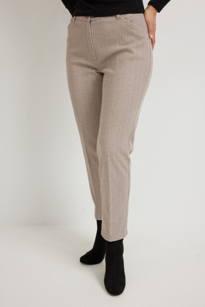 Брюки Mirolia 951 бежевый_елочка - фото 6