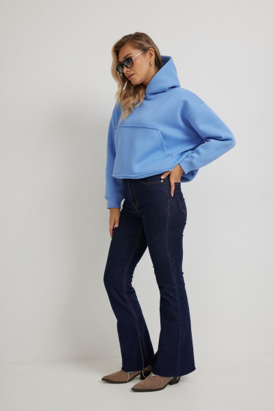 Худи Mirolia 1269 голубой - фото 2