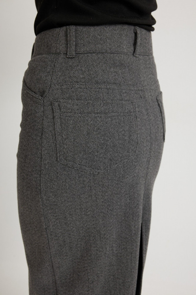 Юбка Mirolia 1271 серый_елочка - фото 8