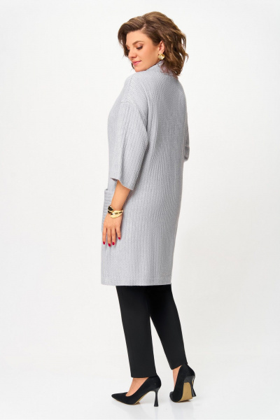 Кардиган DaLi 7061 светло-серый - фото 3