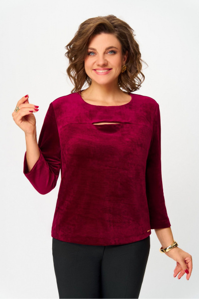 Блуза DaLi 5786 бордо - фото 2