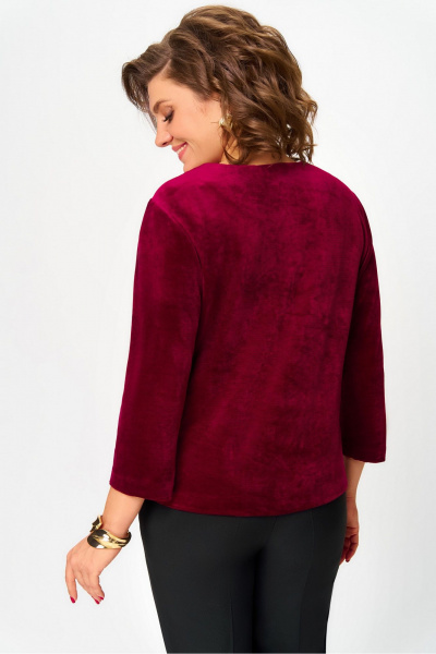 Блуза DaLi 5786 бордо - фото 4