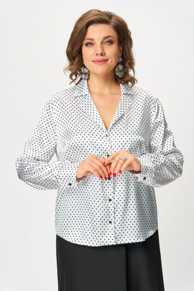 Блуза Svetlana-Style 2173 белый-мелкий_горох - фото 3