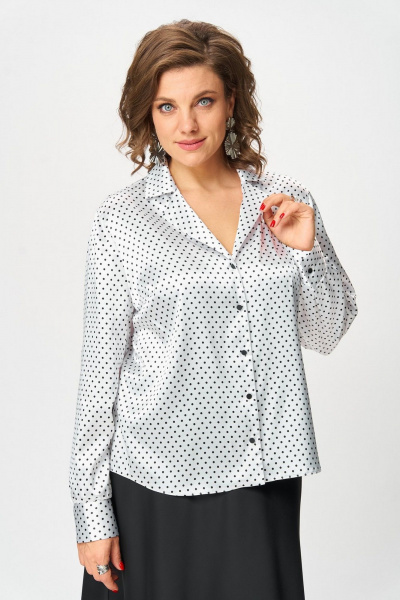 Блуза Svetlana-Style 2173 белый-мелкий_горох - фото 1