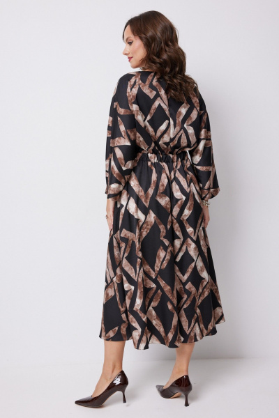 Платье Твой имидж 2247 черный_принт - фото 6