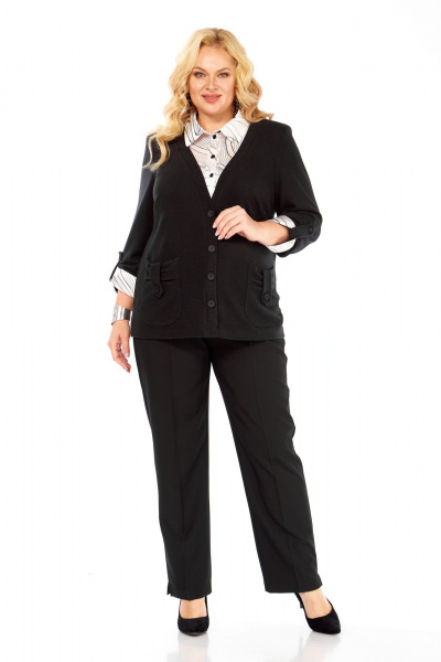 Джемпер Элль-стиль 541/10 черный - фото 4