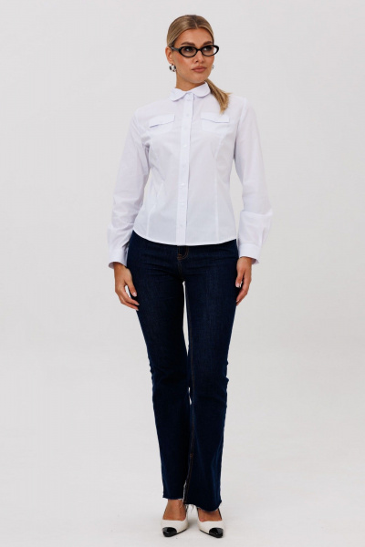 Блуза Anelli 1654 арктический_белый - фото 2