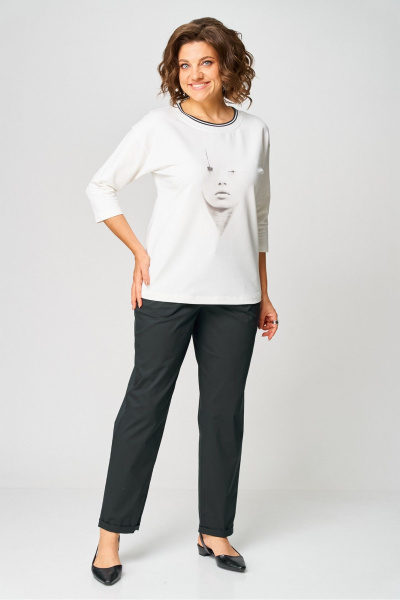 Джемпер Rumoda 2254_дл. молочный - фото 8