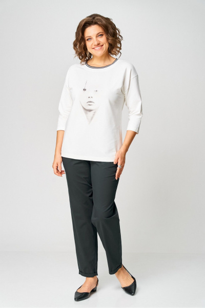 Джемпер Rumoda 2254_дл. молочный - фото 6