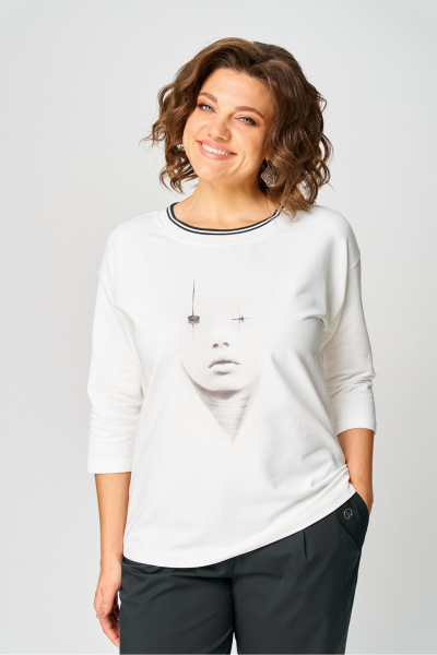 Джемпер Rumoda 2254_дл. молочный - фото 2