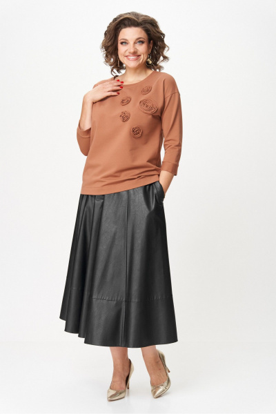 Джемпер Rumoda 2268 коричневый - фото 9