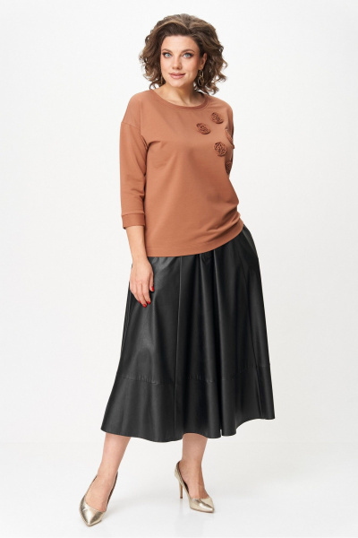 Джемпер Rumoda 2268 коричневый - фото 8