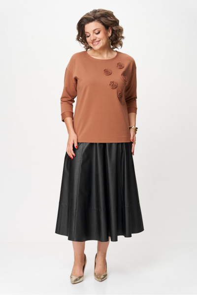 Джемпер Rumoda 2268 коричневый - фото 6