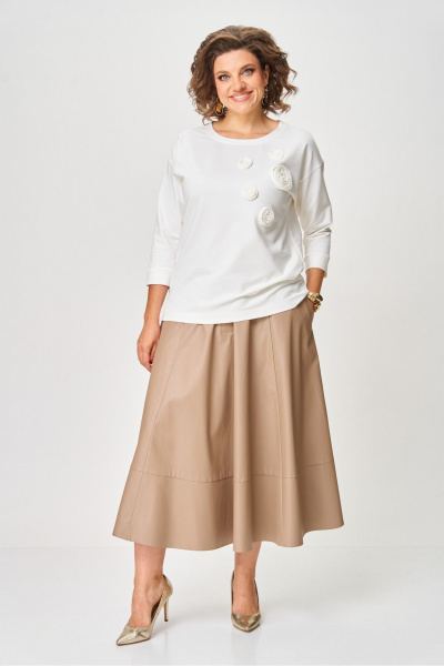 Джемпер Rumoda 2268 молочный - фото 8