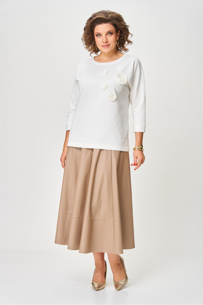 Джемпер Rumoda 2268 молочный - фото 6