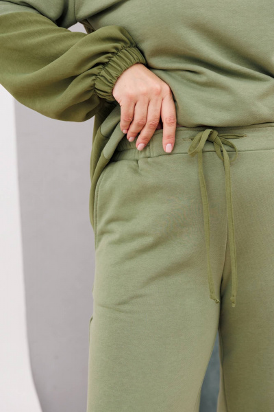 Брюки, джемпер Anastasia 1191.1 олива - фото 7