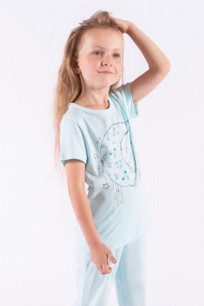 Капри, майка 8 Марта 13268-5С537Д40-134,140 голубой - фото 3