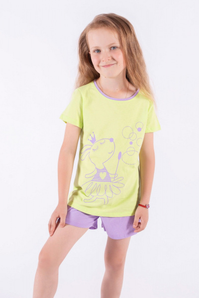 Майка, шорты 8 Марта 13269-5С545Д40-98,104 салат - фото 1