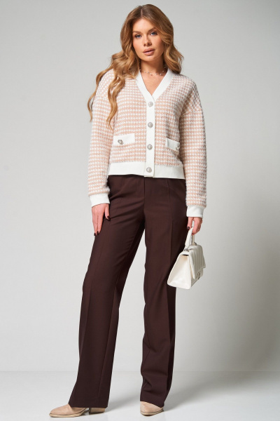 Кардиган Laikony L-642-1 корица - фото 2