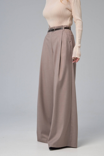 Брюки IUKONA 1209 серо-бежевый - фото 4