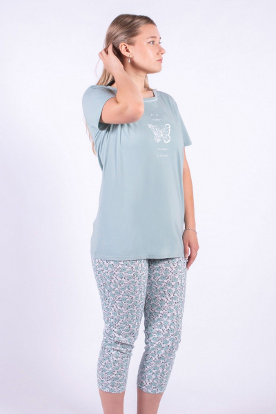 Капри, футболка 8 Марта 163420-5С553Д40-158,164 голубой - фото 2