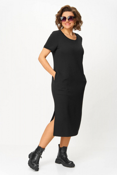 Жакет, платье Karina deLux M-1397 черно-бежевый - фото 6