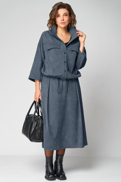 Жакет, юбка Мишель стиль 1330 индиго - фото 4