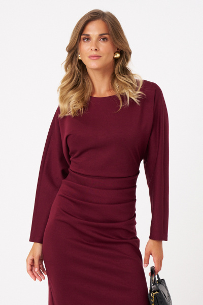 Платье Панда 106583 бордовый - фото 3